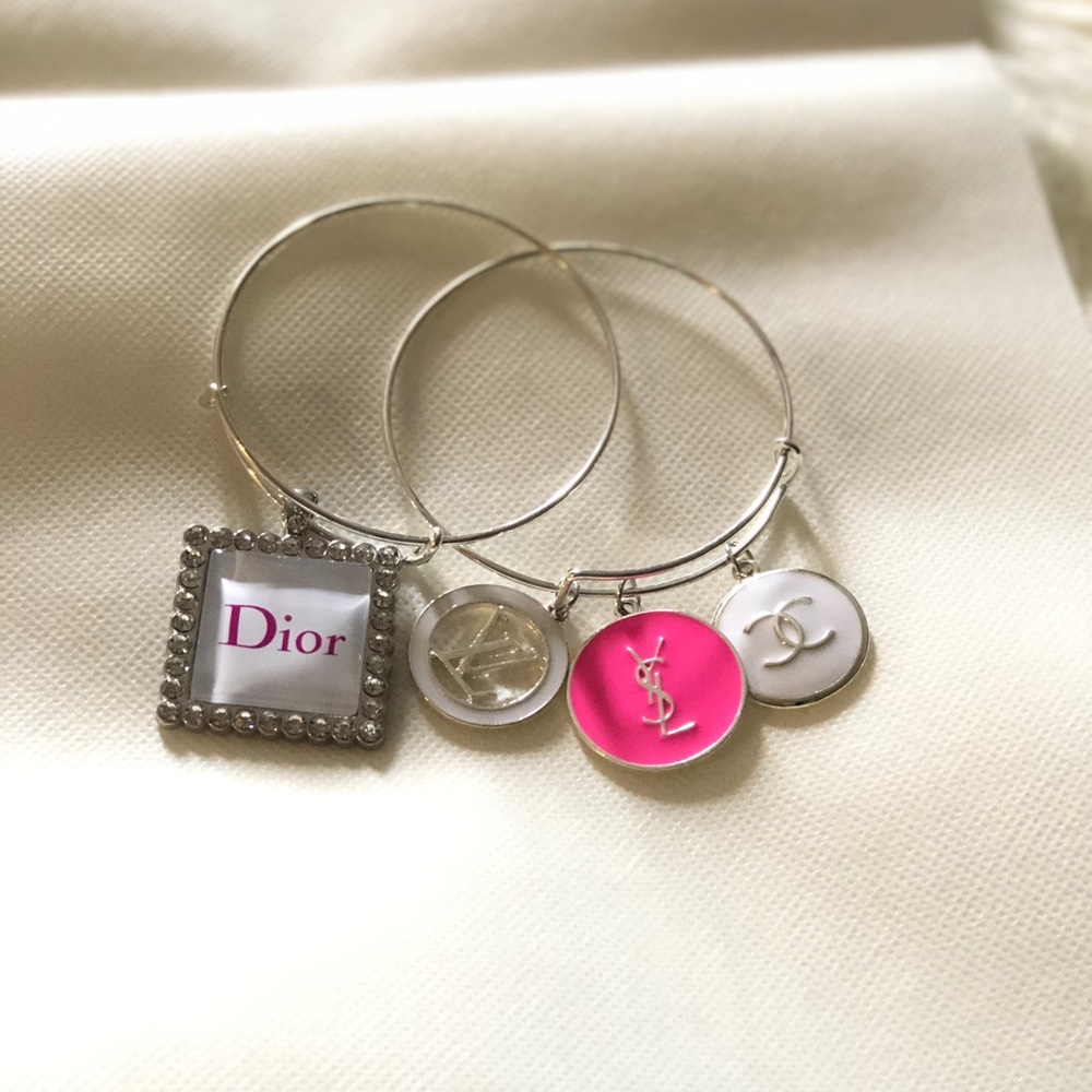 Designer inspired charm bracelets